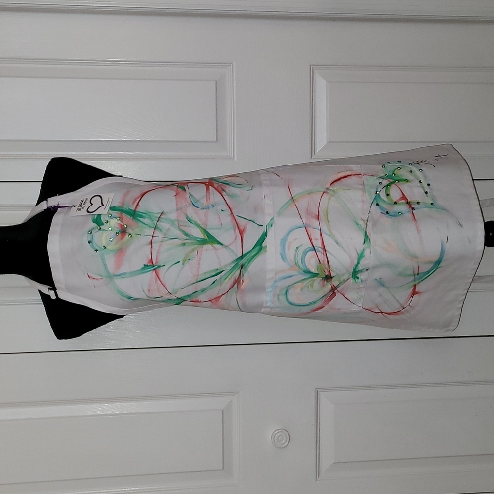 Custom Painted Wearable Art Apron #1406